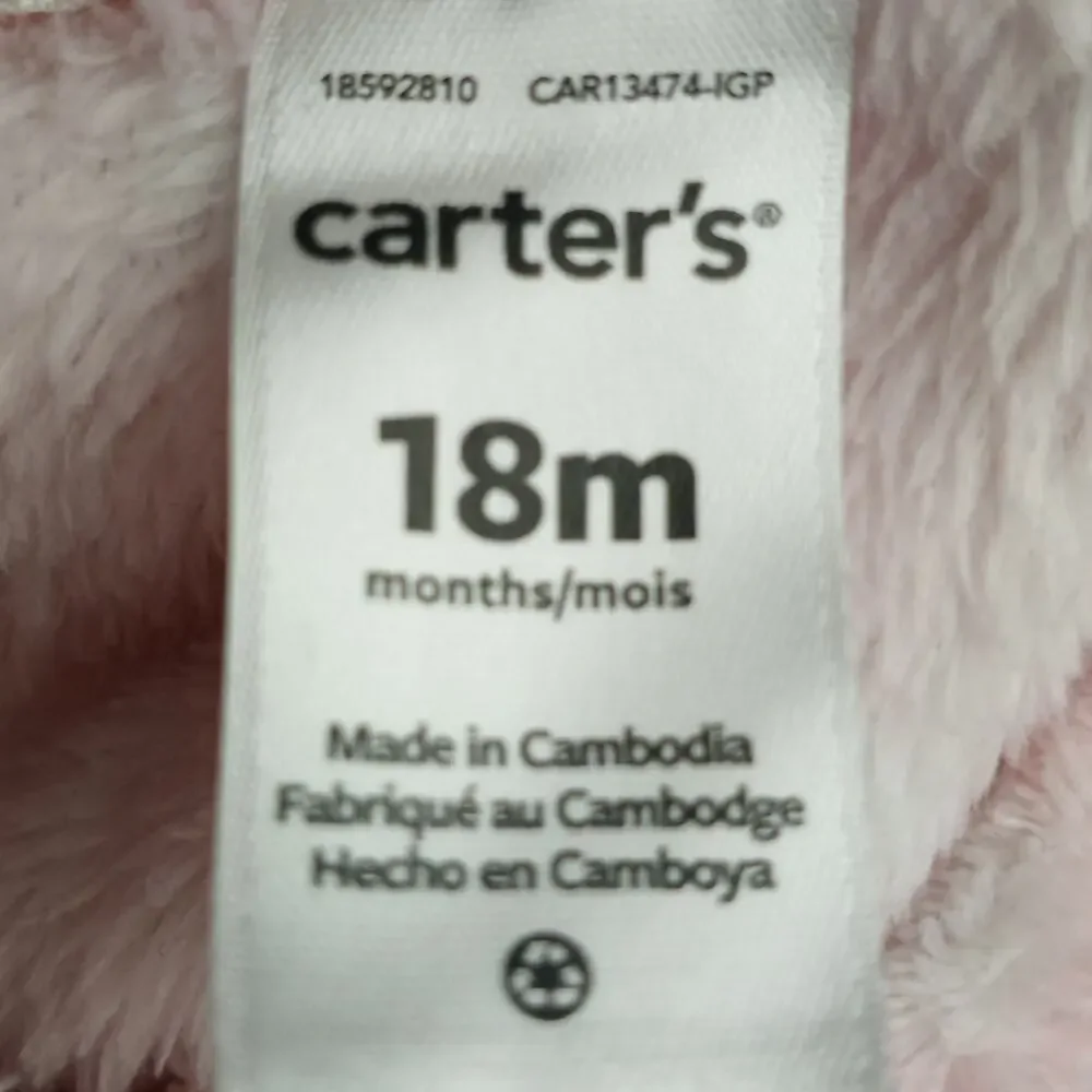 Carter's Hooded Polka Dot Fleece Vest w/ Ears!